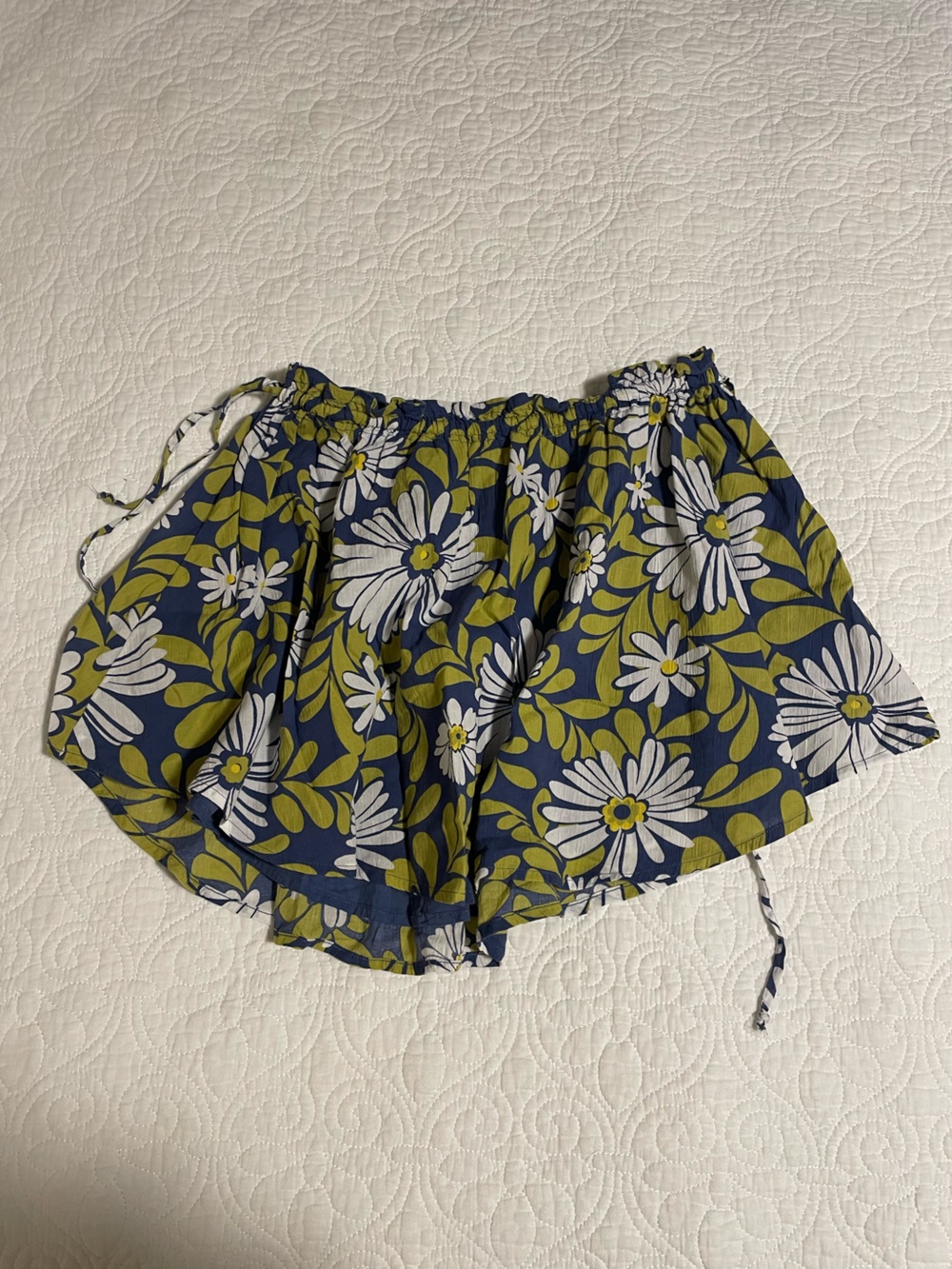 aerie Navy Blue Floral Daisy Athletic Shorts
